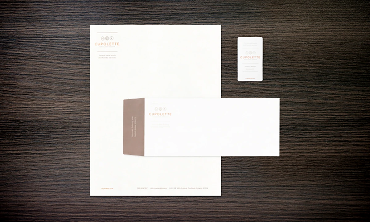 Cupolette Letterhead, Bus. Card and Envelope Cupolette Letterhead, Bus. Card and Envelope