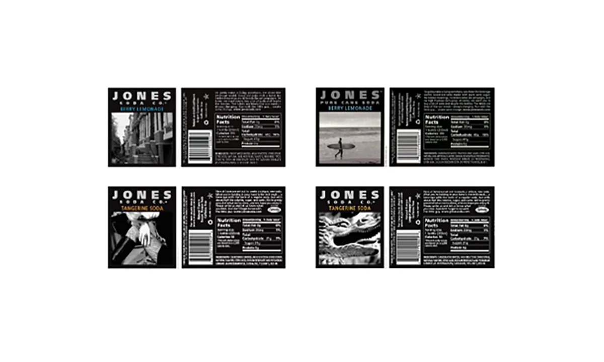 Jones Soda Bottle Labels