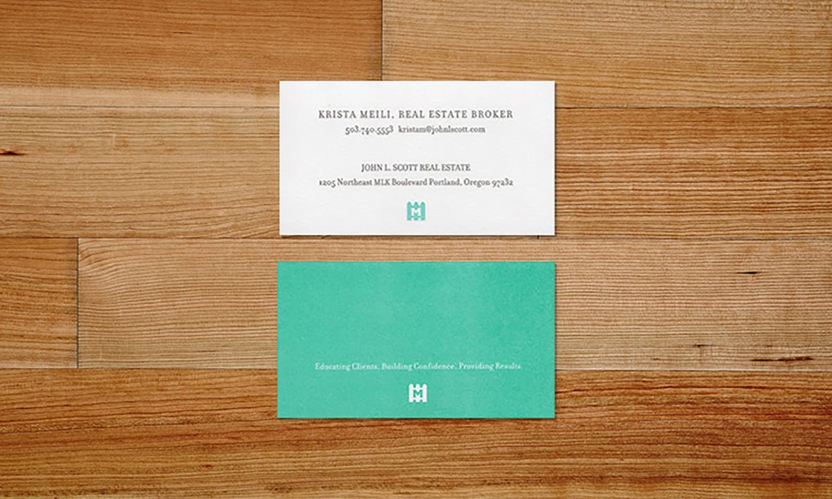 Meili Real Estate Brand Business Card